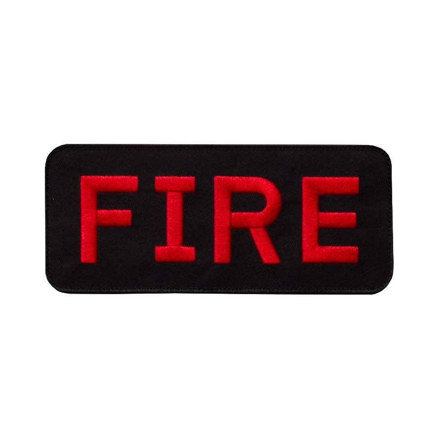 Fire Patch Black/Red
