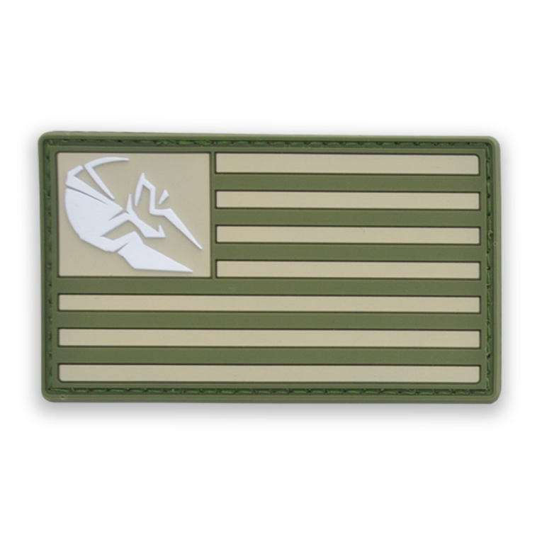 Spartan Armor FDE & OD Green PVC Patch American Flag