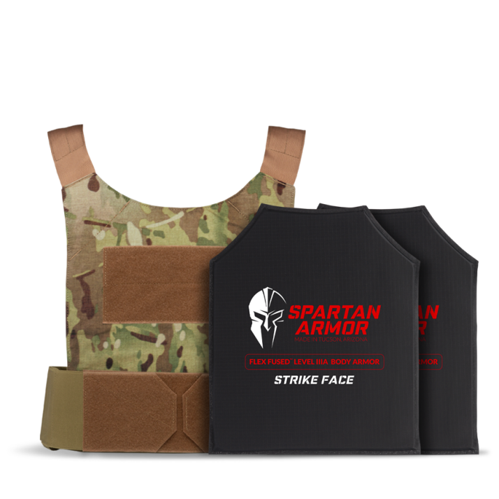 Flex Fused Core™ Soft Armor and Spartan DL Plate Carrier Package - MultiCam
