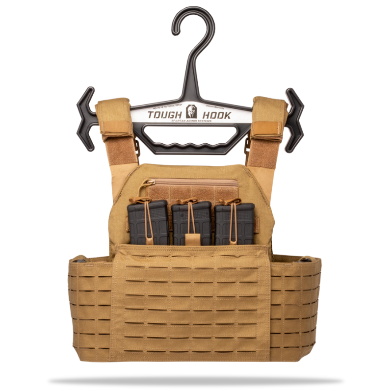 Tough Hook Plate Carrier Hanger - Black (Hanging Position)