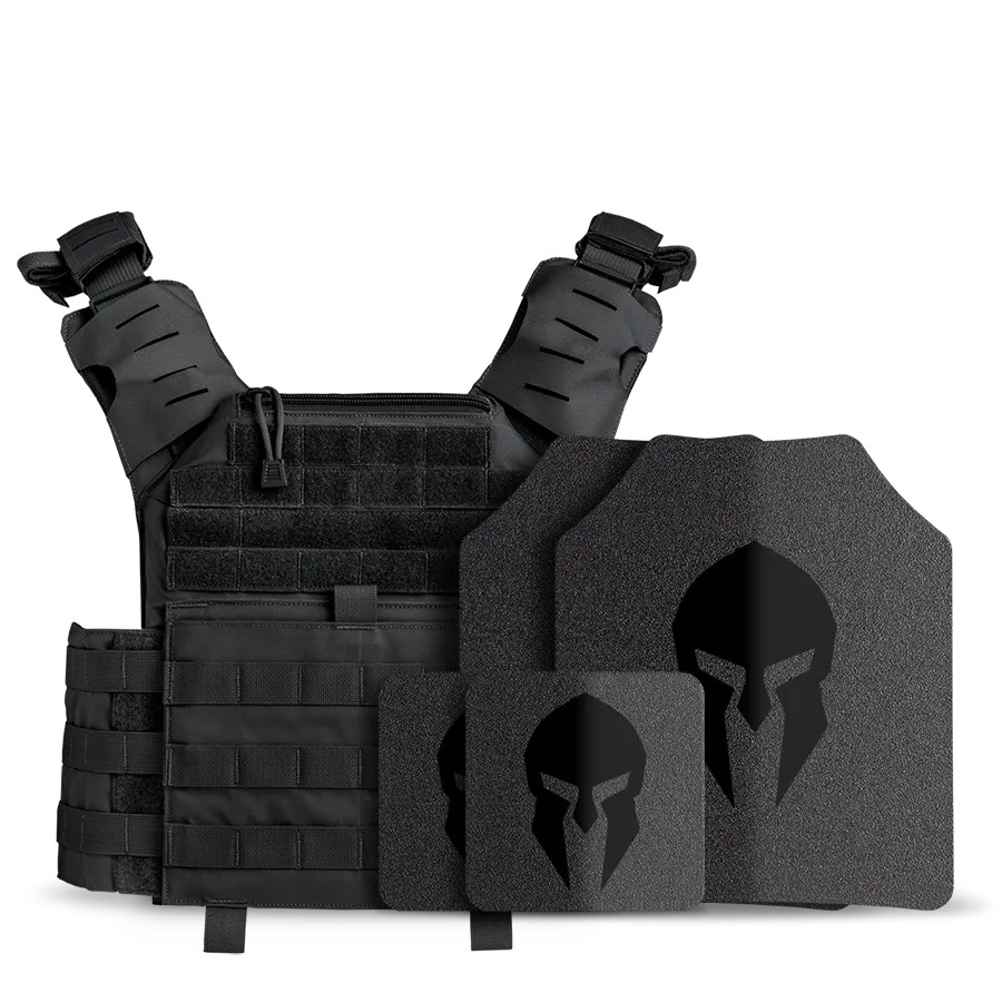 Spartan™ Omega™ AR500 Leonidas Body Armor Package - Black