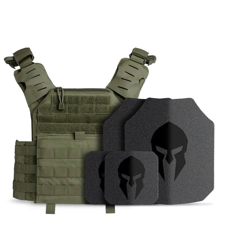AR550 Leonidas Body Armor Package - Ranger Green