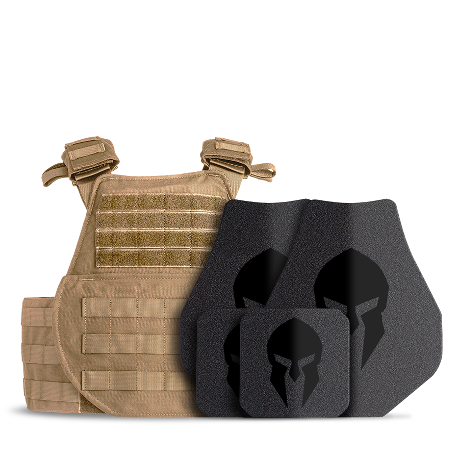 AR550 Sentinel High Mobility Body Armor Package - Coyote Brown