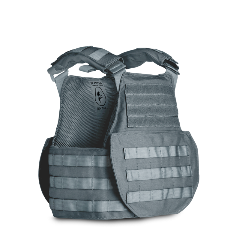 Sentinel High Mobility Plate Carrier - Gray (Facing Right)