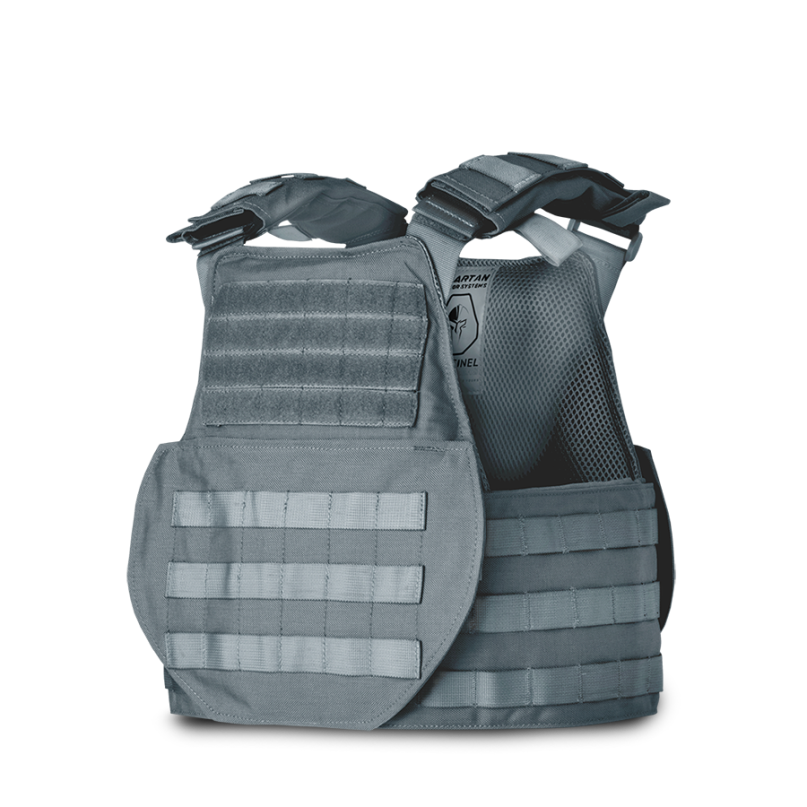 Sentinel High Mobility Plate Carrier - Gray (Facing Left)