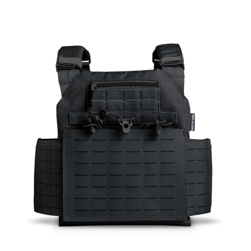 Achilles Laser Cut Plate Carrier - Black
