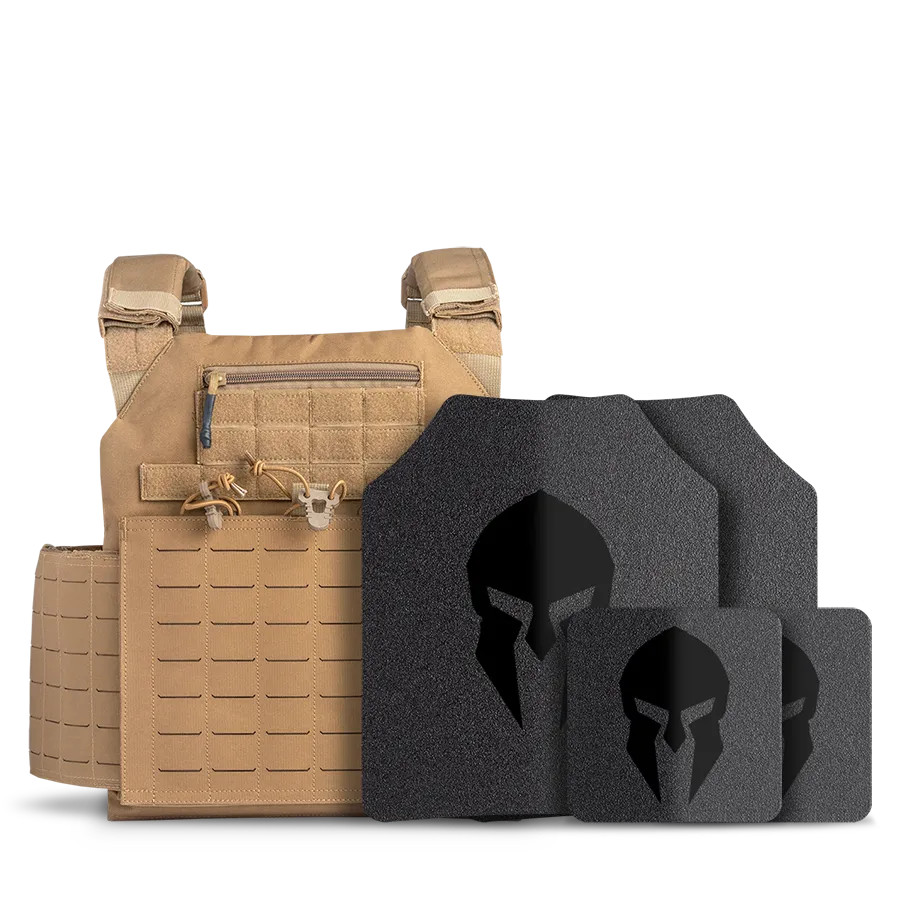 Achilles Spartan™ Omega™ AR500 - Level III Package - Coyote Brown