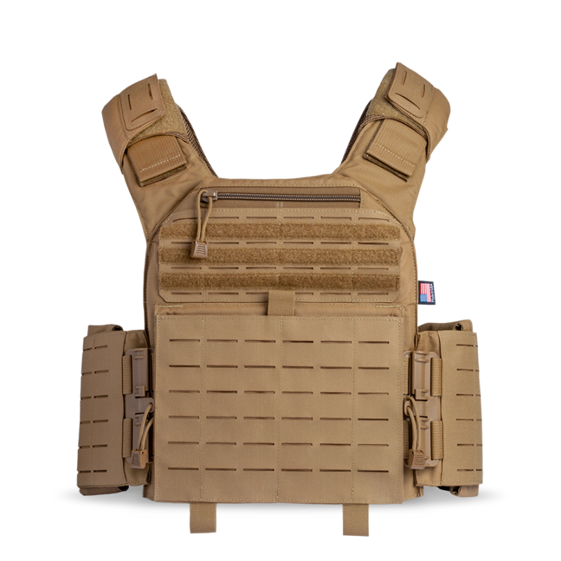 Leonidas Legend Plate Carrier - USA Made - Coyote Brown
