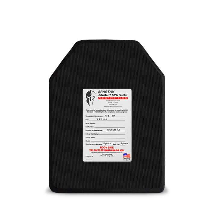 Hercules Lite Level III+/RF2 Ceramic Body Armor (Back)