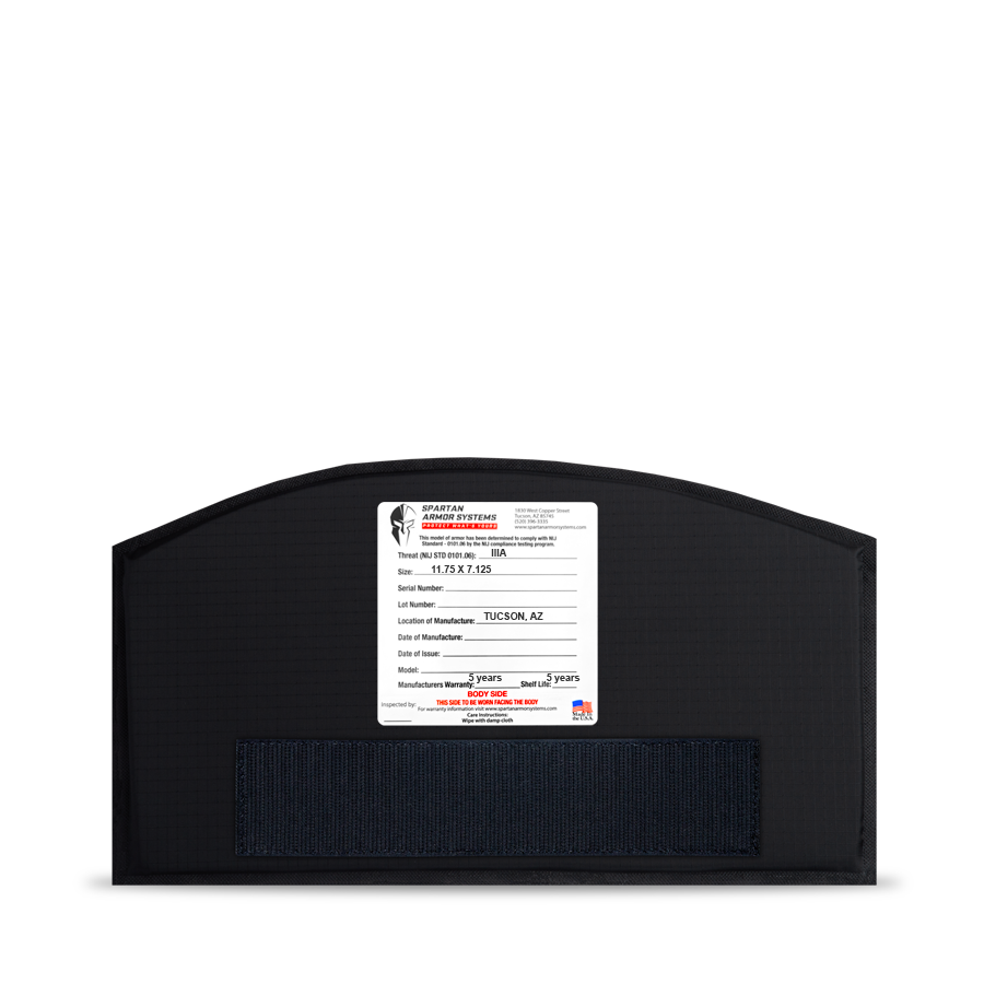 Flex Fused Core® Level IIIA Soft Armor Bag Insert - Spartan Armor Systems® (Back)