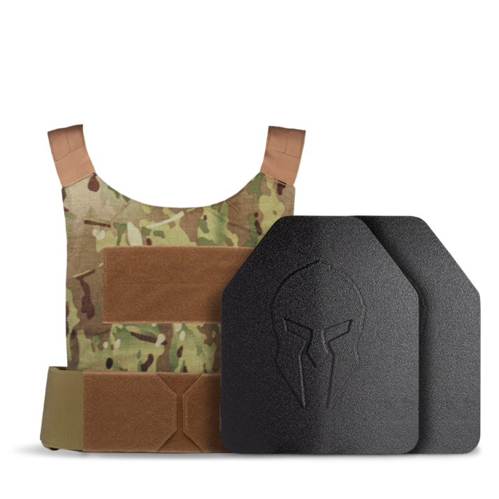Lightweight Armis Hard Body Armor and Spartan DL Concealment Package - MultiCam