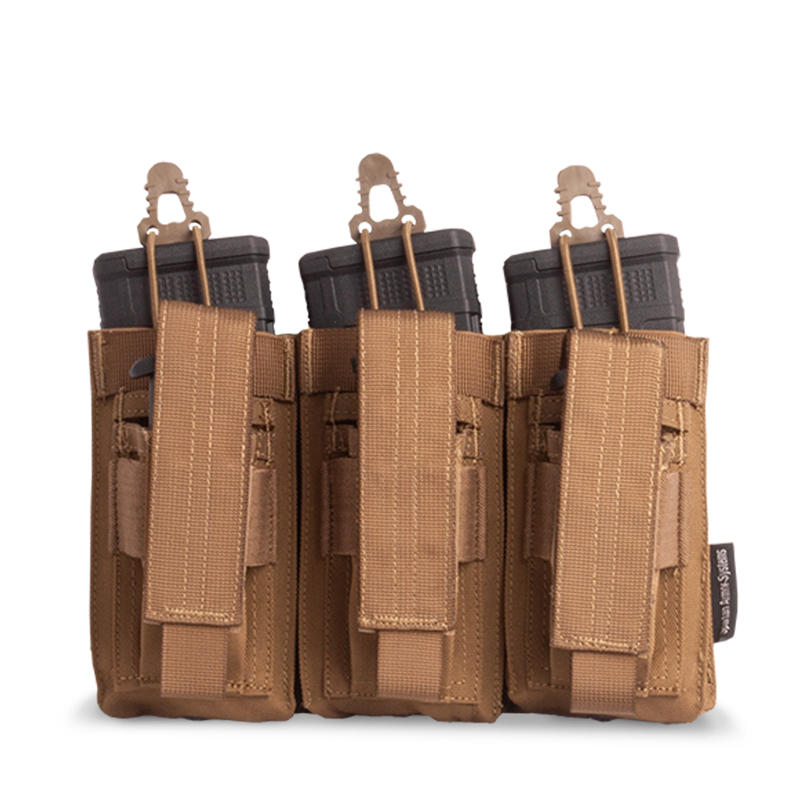 Spartan Triple Kangaroo Mag Pouch - Coyote Brown