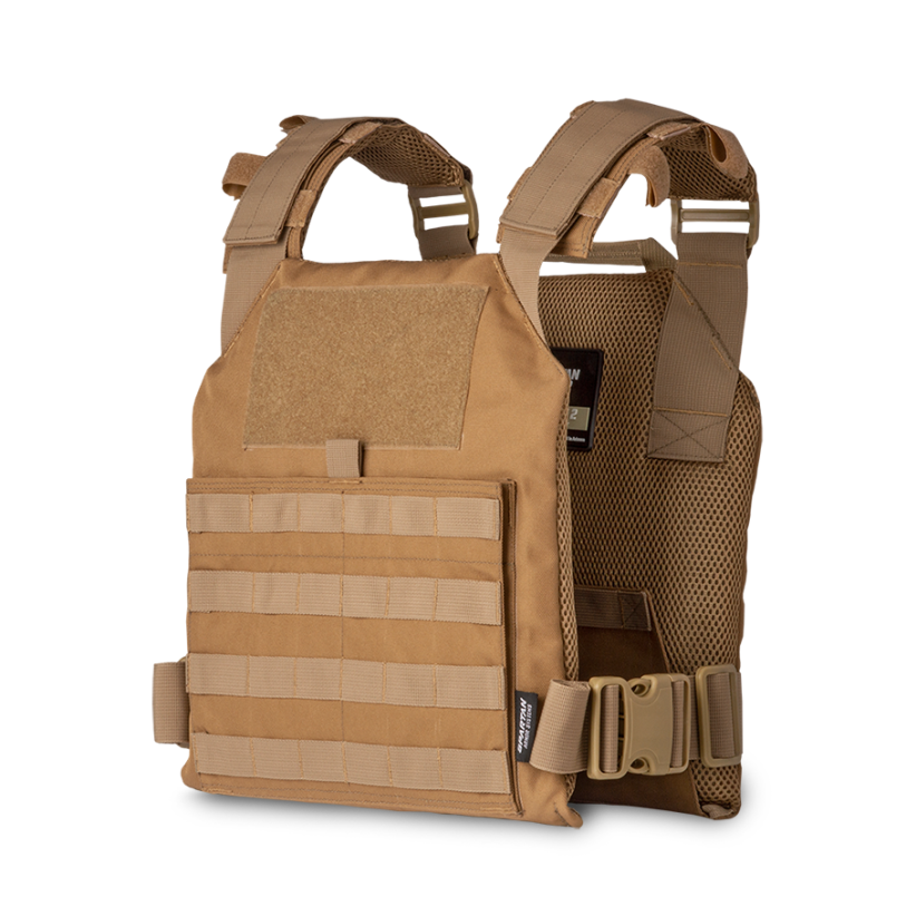 Hydra Lightweight Plate Carrier - Coyote Brown (Facing Left)