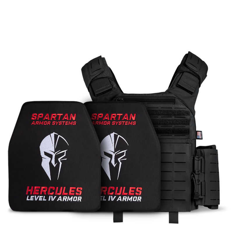 Leonidas Legend with Hercules Level IV Body Armor Package - Black