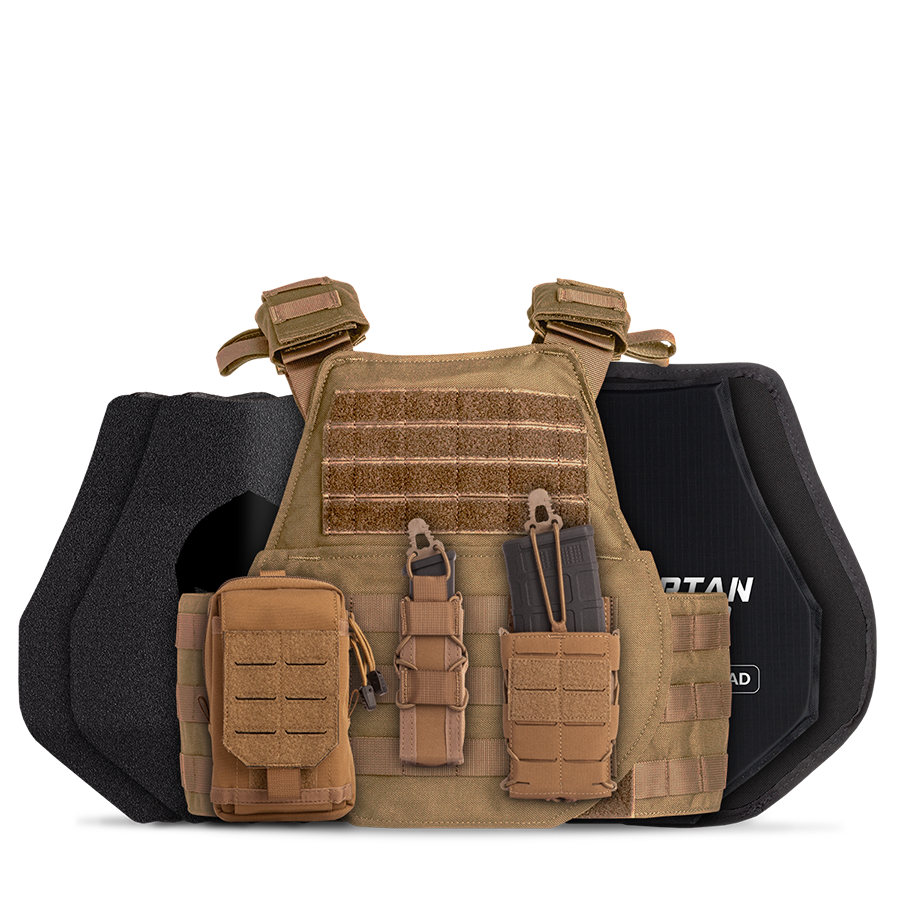 AR500 Body Armor Level III | Sentinel High Mobility Loadout - Coyote Brown