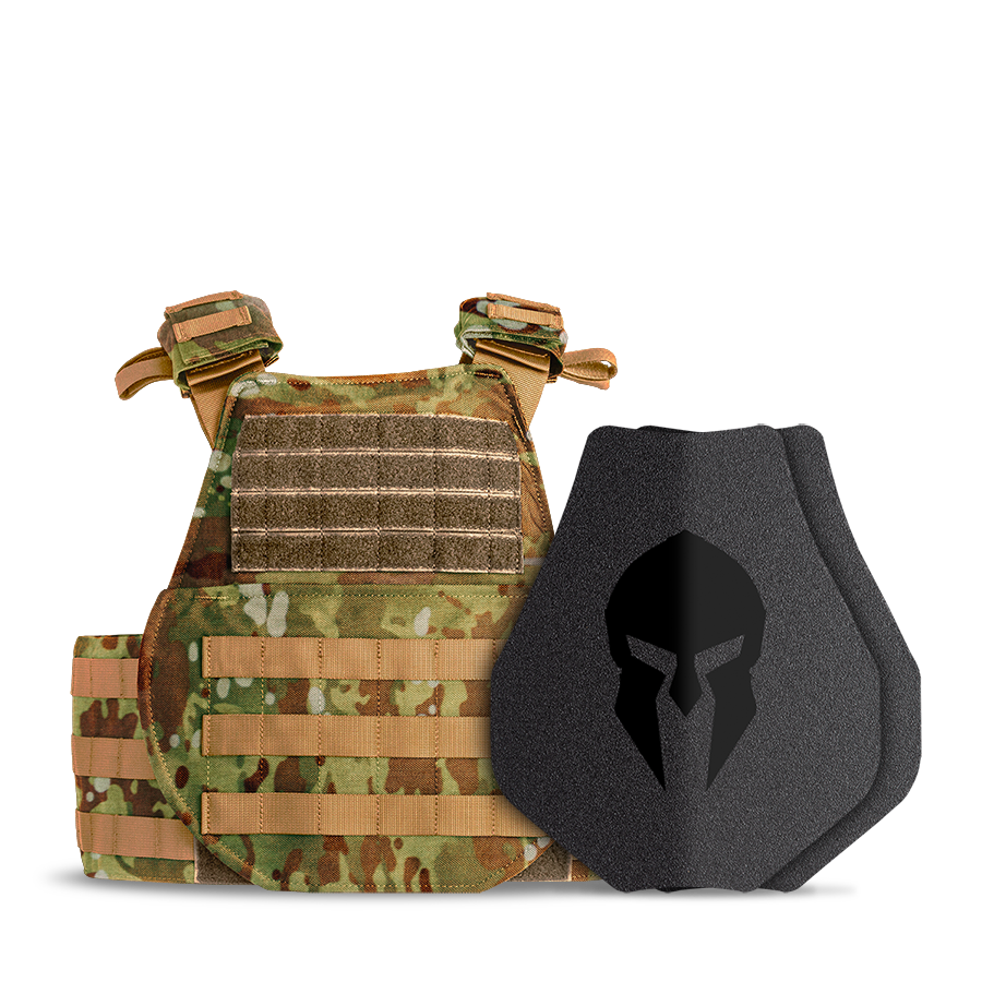 AR500 Body Armor Level III | Camo High Mobility Triple Pack