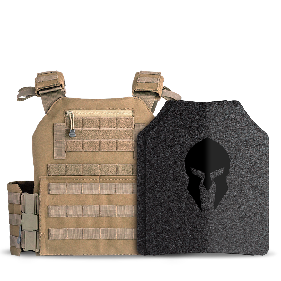 AR500 Body Armor Level III 11 x 14 | Legion Gen 2 Package - Coyote Brown