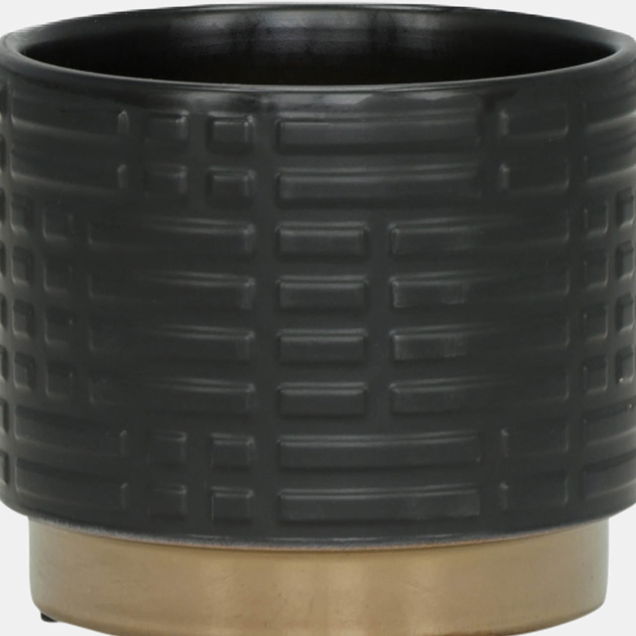 S/2 Maze Metallic Planters 6/8