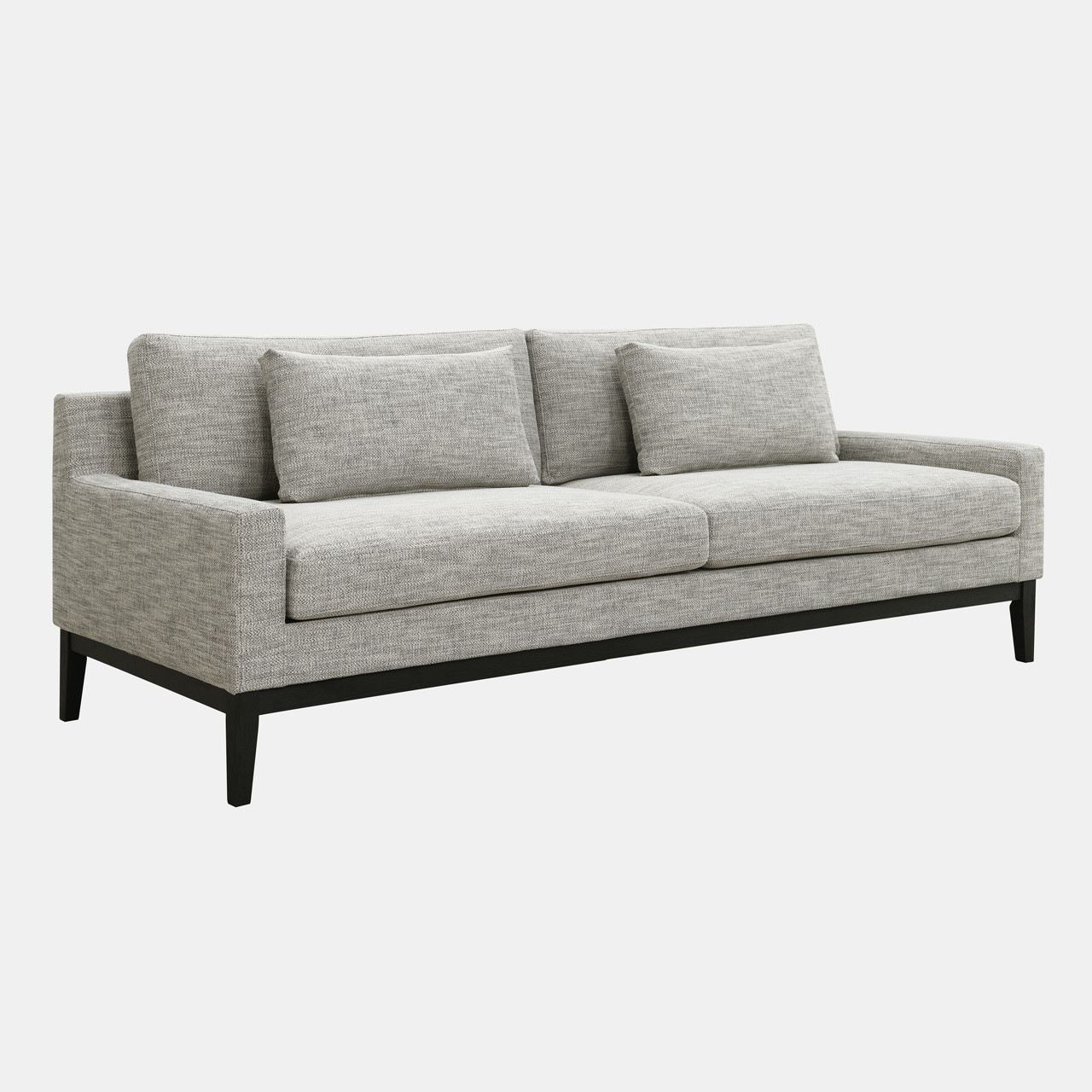 Wood, 3-seater Bolstered Sofa, Tan/black Kd | Sagebrook Home