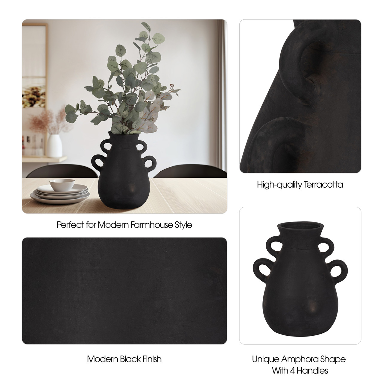 ガレ風 フラワーベース Terracotta, 12