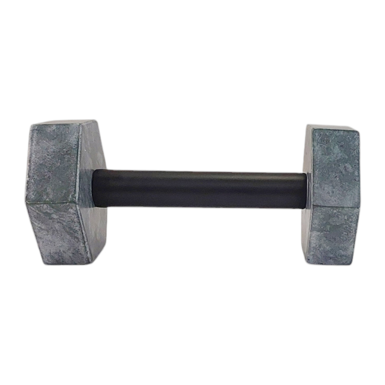 8x4" Marble Dumbbell, Green/black Sagebrook Home