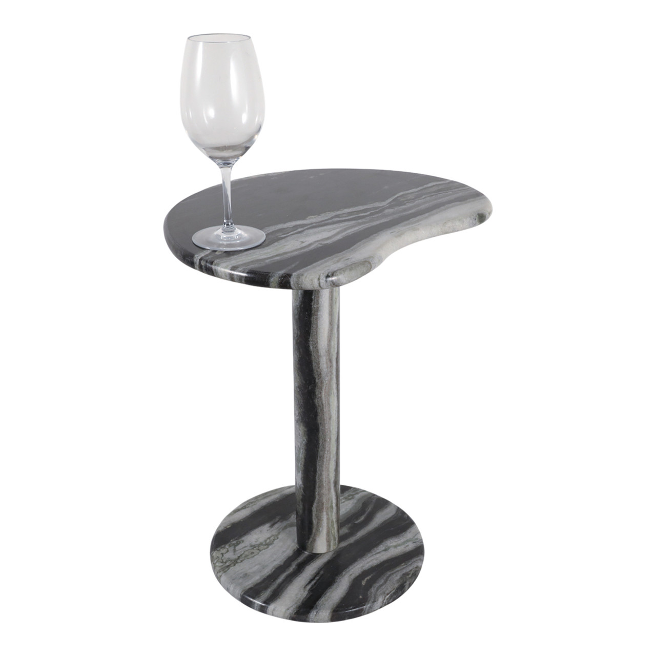 Dumah Black Marble Accent Table | Sagebrook Home