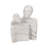 EV19030#Marble , S/2 8/10" Hugging Couple, White