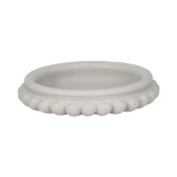 EV19104#18" Windsor Carved Marble Tray, White