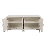 EV19109#60" Harlow Carved Wood Sideboard, White Washed
