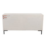 EV19109#60" Harlow Carved Wood Sideboard, White Washed