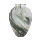 EV19115-02#Marco Glass, 12" Marbled Look Vase, Multi