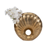 EV19136-02#Metal, 12" Haven Large Vase, Gold