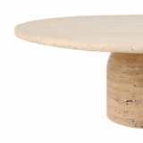 EV19156#47" Winston Travertine Stone Coffee Table, Kd 2box