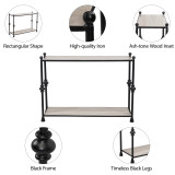 EV19172-02#Metal, 44" Elliot Console Table, Black, K/d