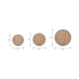 EV19199#S/3 3/5" Maverick Sandstone Spheres, Natural