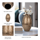 EV19205-02#Metal, 18" Canter Large Champagne Vase