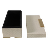 EV19209#17x7" Carley Resin Box, Ivory
