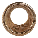 EV19277#Metal, S/5 10/14/18/22/25" Pepin Gold Wall Rings