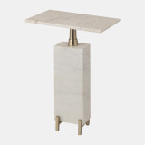 EV19164#23" Lolla White Marble Table