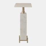 EV19164#23" Lolla White Marble Table