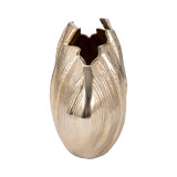 EV19173-01#Metal, 8" Pavia Small Gold Vase