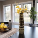 EV19175-01#20" Terini Small Metal Vase, Gold