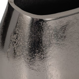 EV19177-02#Metal, 14" Andria Medium Silver Vase