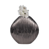EV19178-03#Metal, 17" Foril Large Graphite Vase