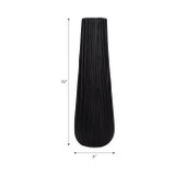 EV19180-02#Metal, 19" Jesson Medium Black Vase