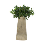 EV19185-01#17" Lamis Small Metal Cast Vase, Gold