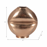 EV19227-02#11" Byram, Metal Slit Vase, Champagne