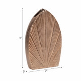 EV19229-02#14" Kreber, Metal Mitre Vase, Champagne