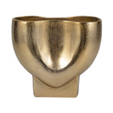 EV19233-02#11" Abyss Arrow Shaped Metal Vase, Gold