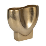 EV19233-02#11" Abyss Arrow Shaped Metal Vase, Gold